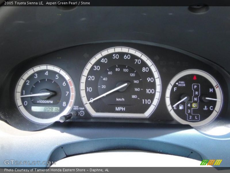 Aspen Green Pearl / Stone 2005 Toyota Sienna LE