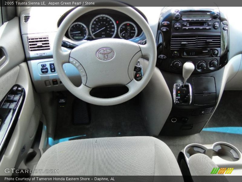 Aspen Green Pearl / Stone 2005 Toyota Sienna LE