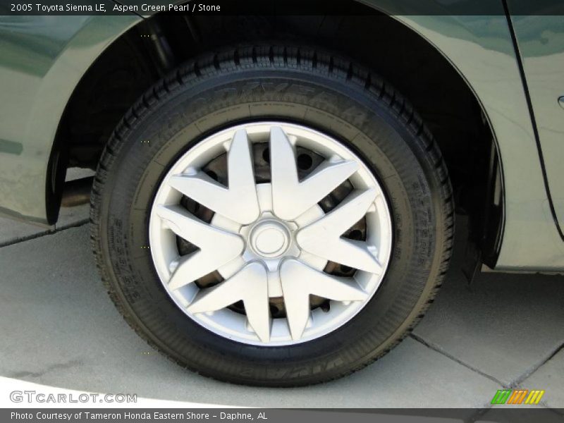 Aspen Green Pearl / Stone 2005 Toyota Sienna LE