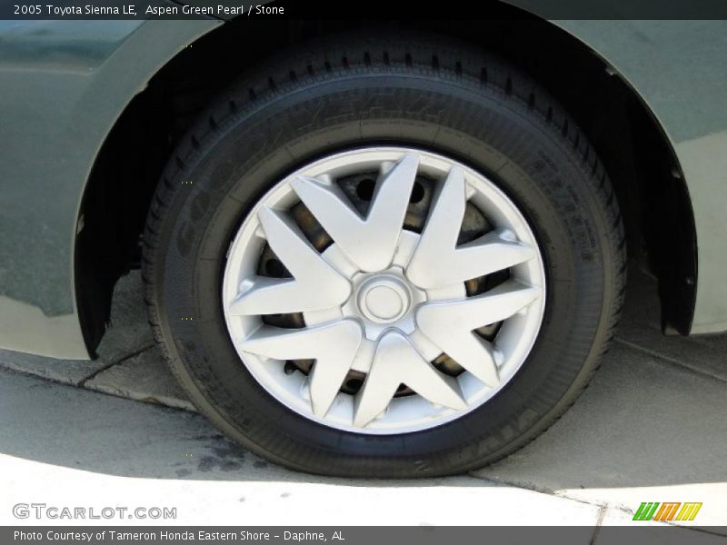 Aspen Green Pearl / Stone 2005 Toyota Sienna LE