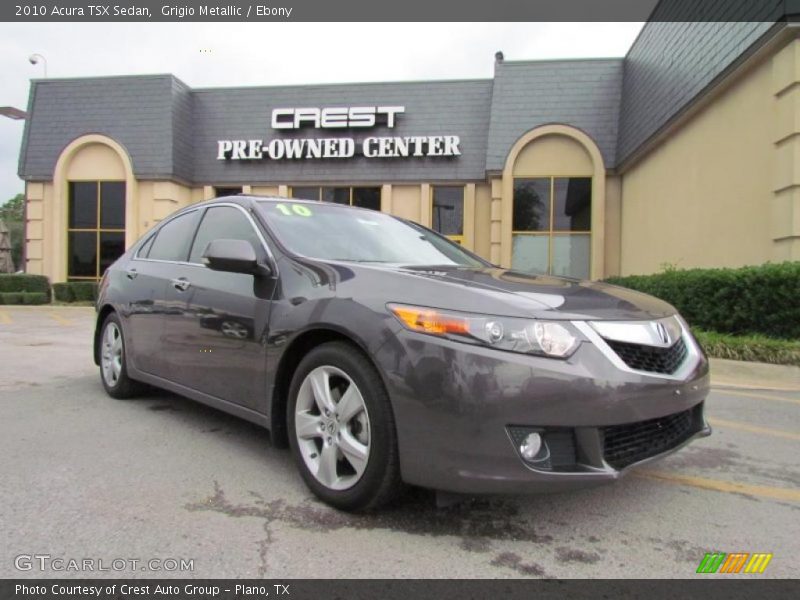 Grigio Metallic / Ebony 2010 Acura TSX Sedan