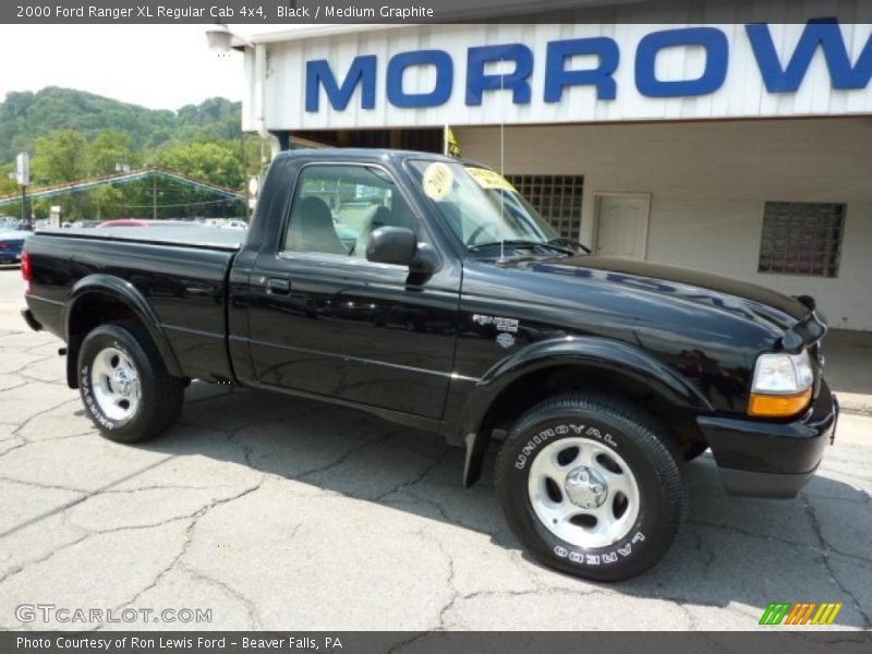 Black / Medium Graphite 2000 Ford Ranger XL Regular Cab 4x4