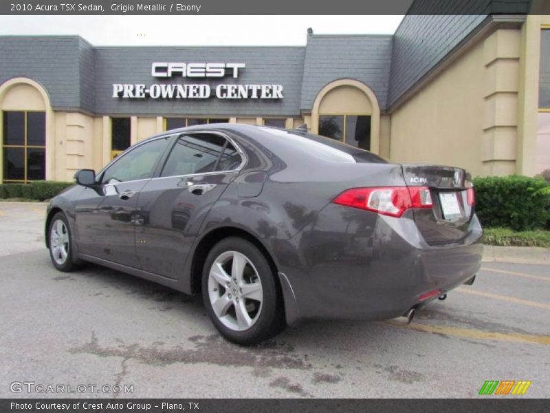 Grigio Metallic / Ebony 2010 Acura TSX Sedan