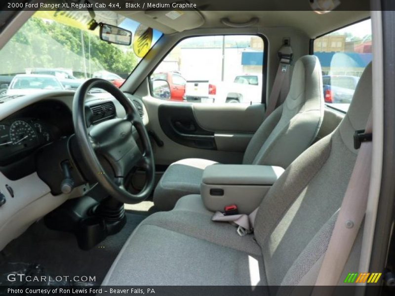  2000 Ranger XL Regular Cab 4x4 Medium Graphite Interior