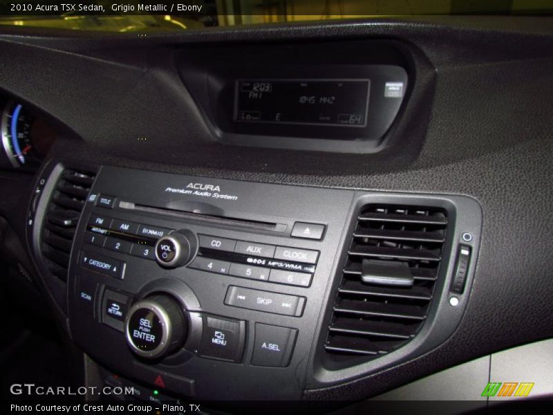 Grigio Metallic / Ebony 2010 Acura TSX Sedan