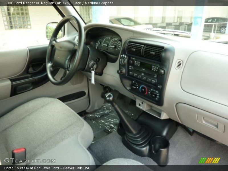 Dashboard of 2000 Ranger XL Regular Cab 4x4
