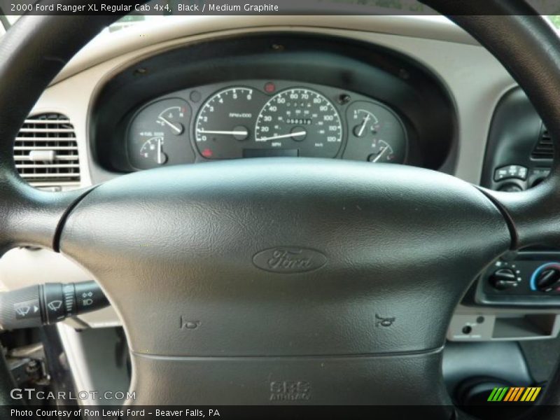 Black / Medium Graphite 2000 Ford Ranger XL Regular Cab 4x4