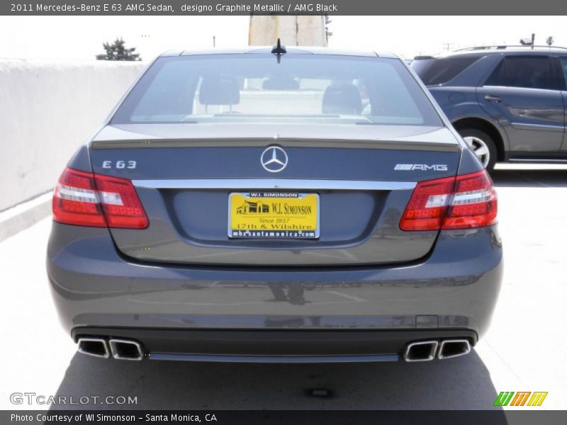 designo Graphite Metallic / AMG Black 2011 Mercedes-Benz E 63 AMG Sedan