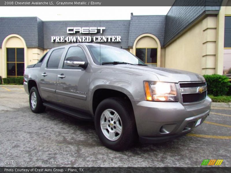 Graystone Metallic / Ebony 2008 Chevrolet Avalanche LS