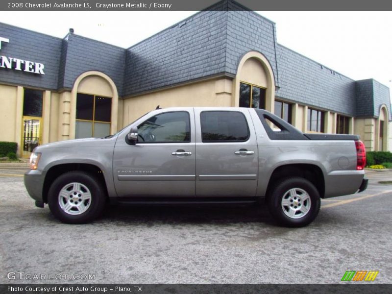 Graystone Metallic / Ebony 2008 Chevrolet Avalanche LS