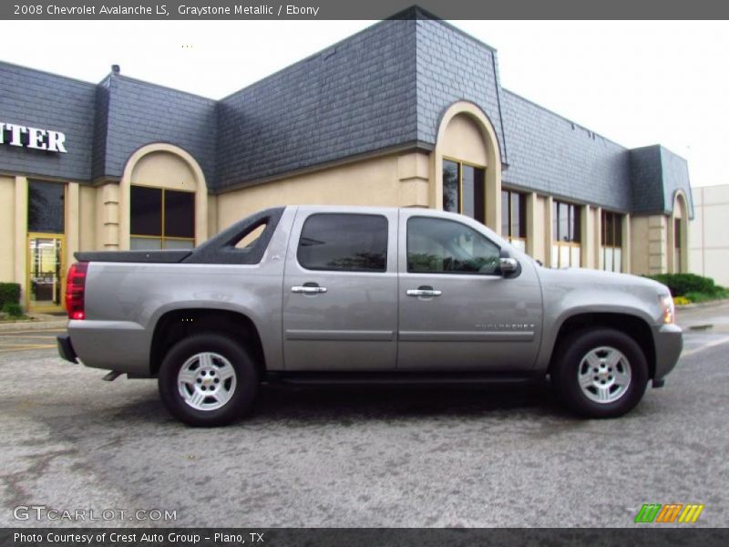 Graystone Metallic / Ebony 2008 Chevrolet Avalanche LS
