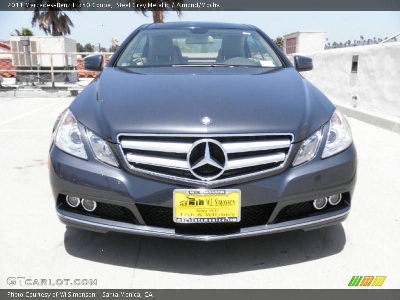 Steel Grey Metallic / Almond/Mocha 2011 Mercedes-Benz E 350 Coupe