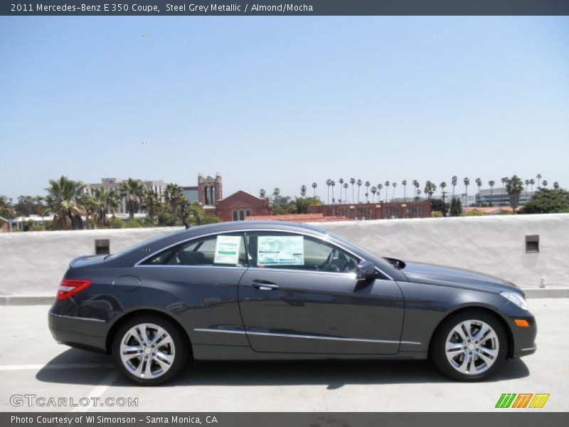 Steel Grey Metallic / Almond/Mocha 2011 Mercedes-Benz E 350 Coupe