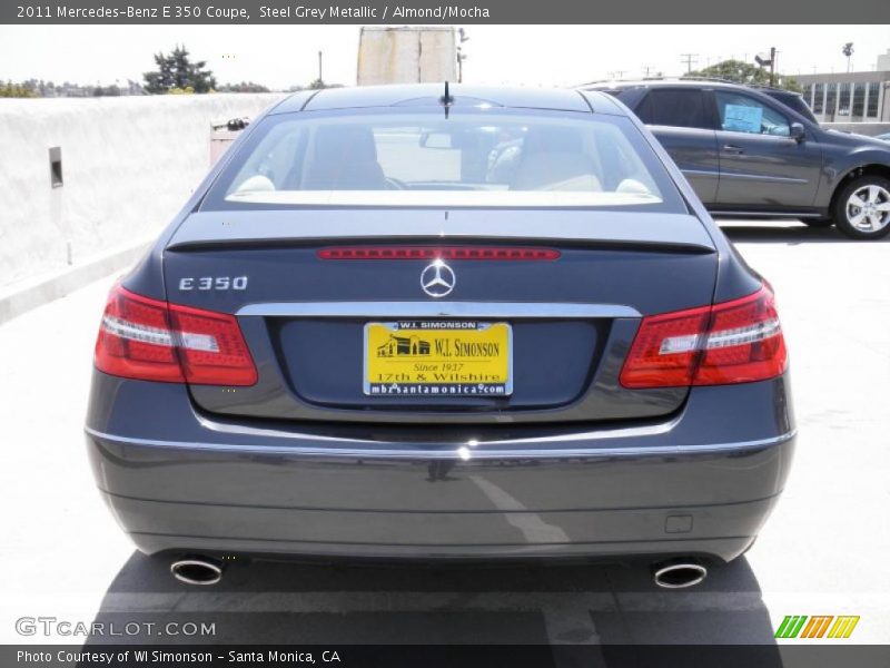 Steel Grey Metallic / Almond/Mocha 2011 Mercedes-Benz E 350 Coupe