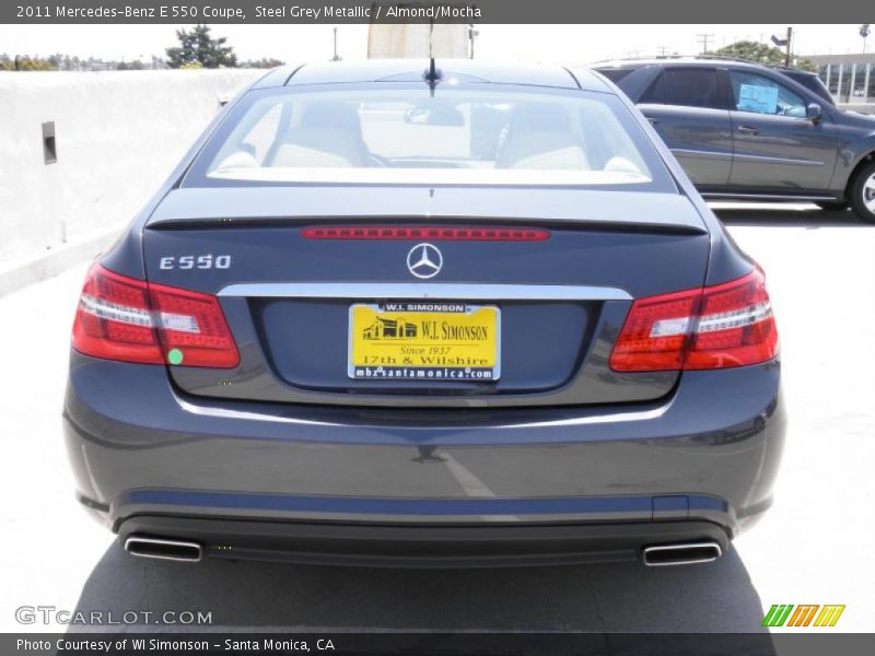 Steel Grey Metallic / Almond/Mocha 2011 Mercedes-Benz E 550 Coupe