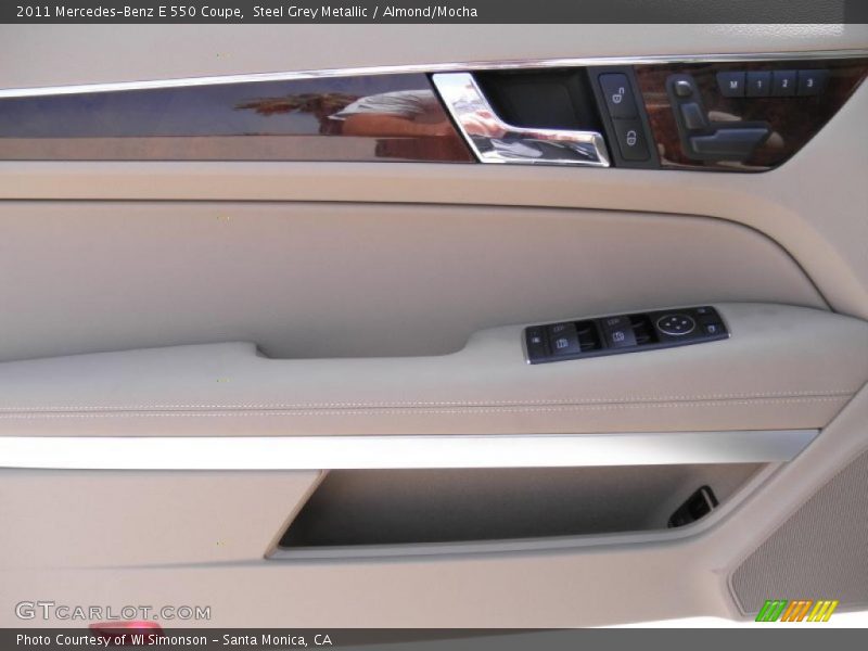 Steel Grey Metallic / Almond/Mocha 2011 Mercedes-Benz E 550 Coupe