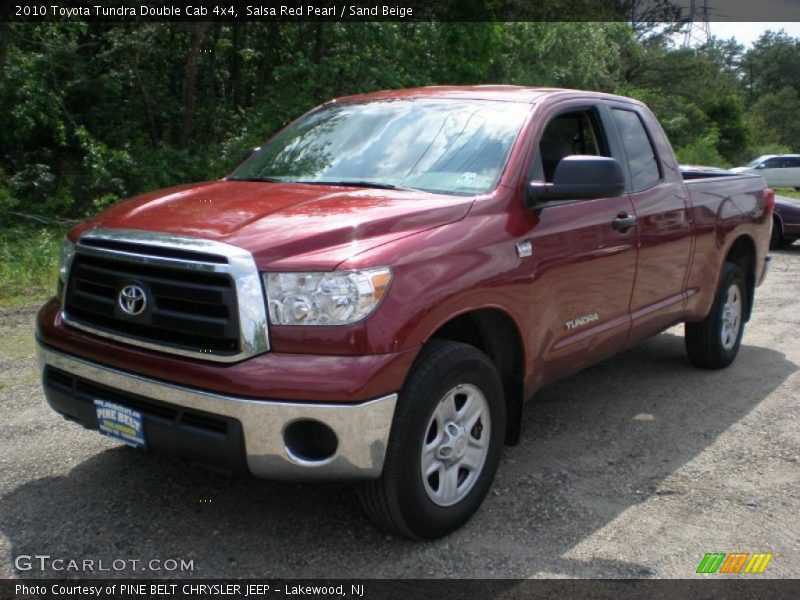 Salsa Red Pearl / Sand Beige 2010 Toyota Tundra Double Cab 4x4