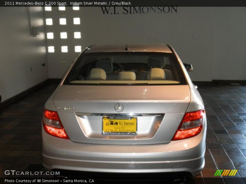 Iridium Silver Metallic / Grey/Black 2011 Mercedes-Benz C 300 Sport