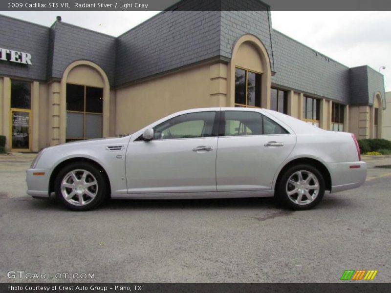 Radiant Silver / Light Gray 2009 Cadillac STS V8