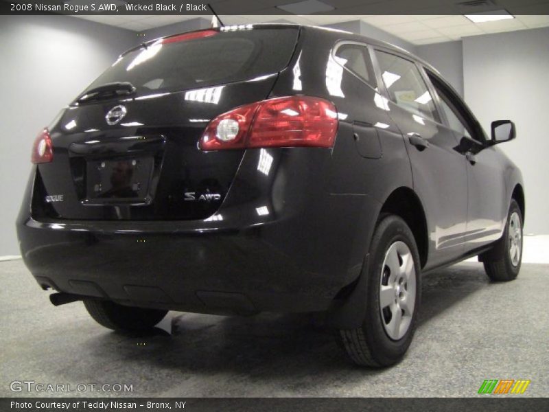 Wicked Black / Black 2008 Nissan Rogue S AWD