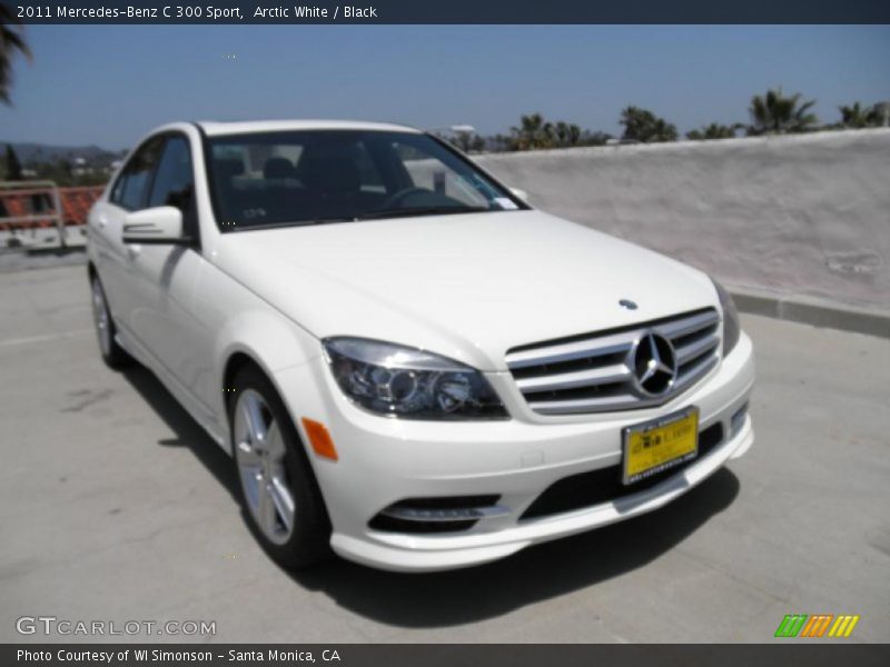 Arctic White / Black 2011 Mercedes-Benz C 300 Sport