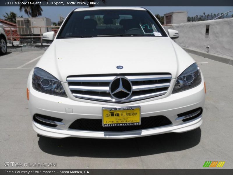 Arctic White / Black 2011 Mercedes-Benz C 300 Sport