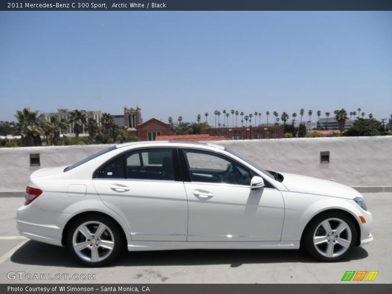 Arctic White / Black 2011 Mercedes-Benz C 300 Sport