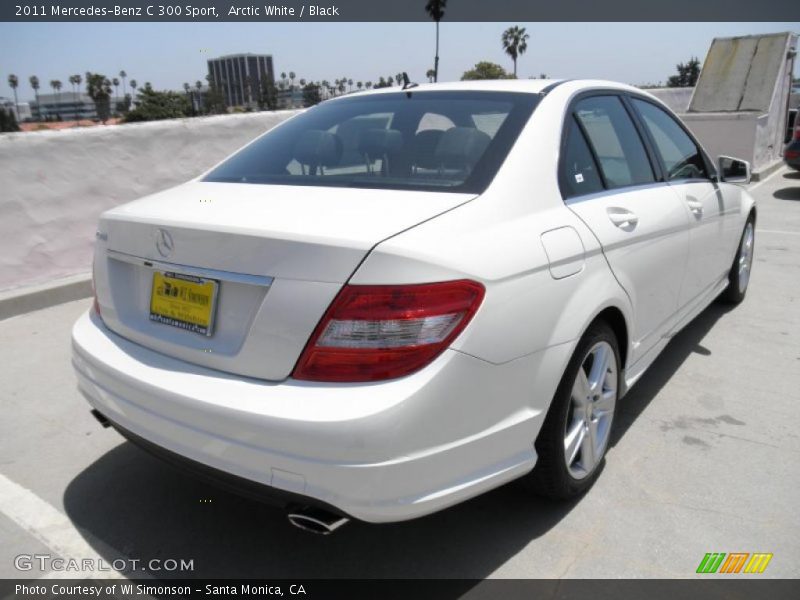 Arctic White / Black 2011 Mercedes-Benz C 300 Sport