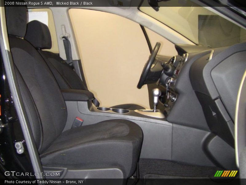 Wicked Black / Black 2008 Nissan Rogue S AWD