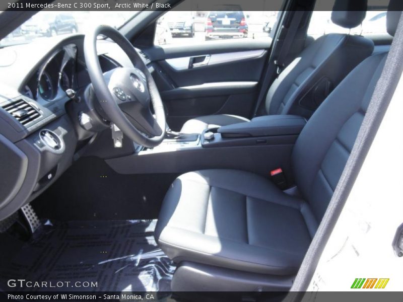 Arctic White / Black 2011 Mercedes-Benz C 300 Sport