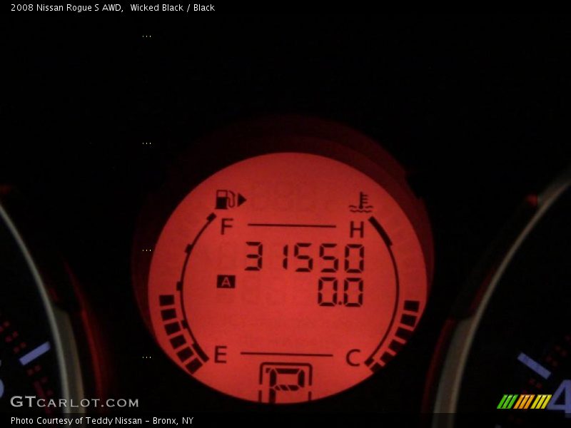 Wicked Black / Black 2008 Nissan Rogue S AWD