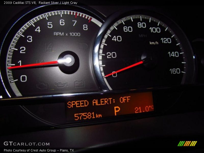 Radiant Silver / Light Gray 2009 Cadillac STS V8