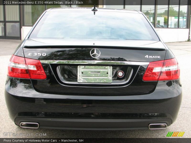 Black / Black 2011 Mercedes-Benz E 350 4Matic Sedan