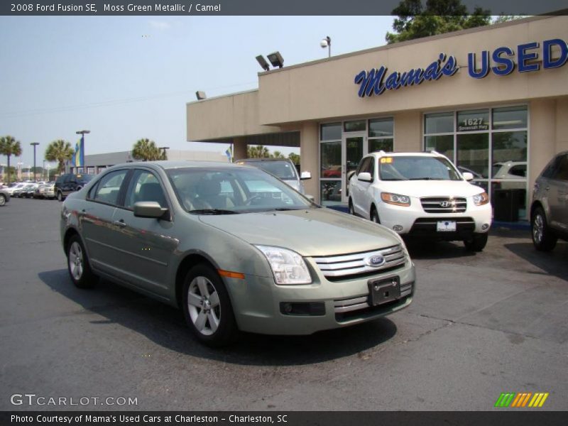 Moss Green Metallic / Camel 2008 Ford Fusion SE