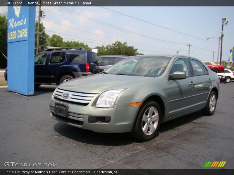 Moss Green Metallic / Camel 2008 Ford Fusion SE