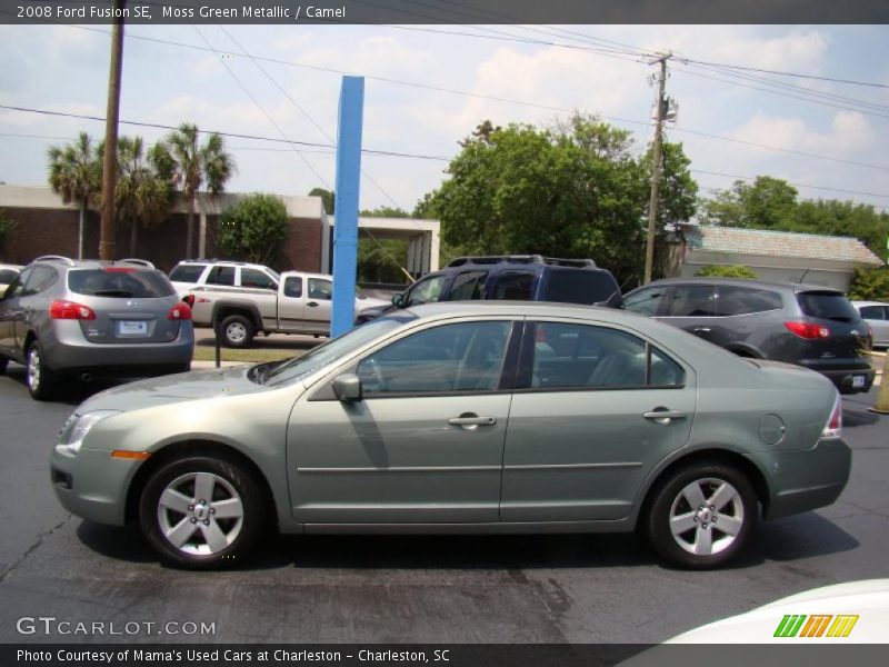 Moss Green Metallic / Camel 2008 Ford Fusion SE