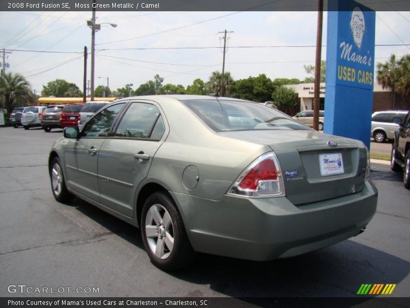 Moss Green Metallic / Camel 2008 Ford Fusion SE