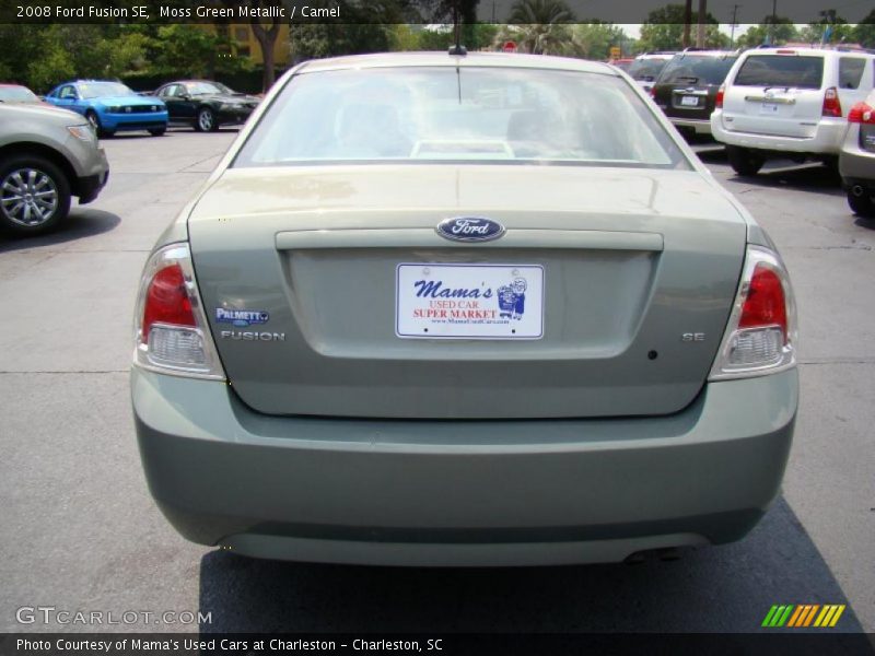 Moss Green Metallic / Camel 2008 Ford Fusion SE