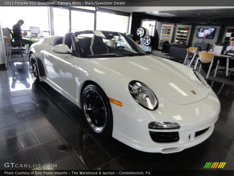 Carrara White / Black/Speedster Details 2011 Porsche 911 Speedster