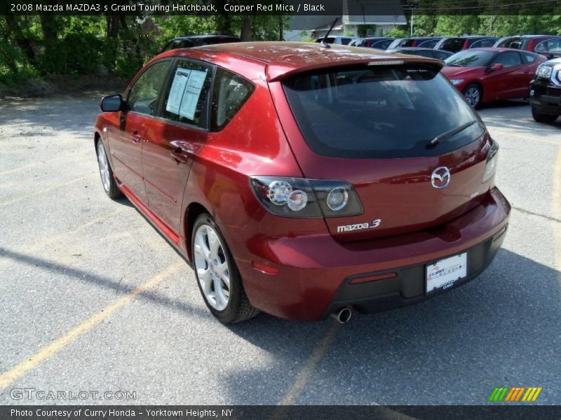 Copper Red Mica / Black 2008 Mazda MAZDA3 s Grand Touring Hatchback