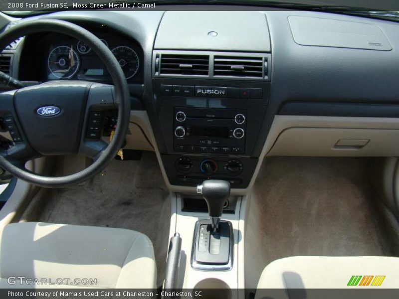 Moss Green Metallic / Camel 2008 Ford Fusion SE
