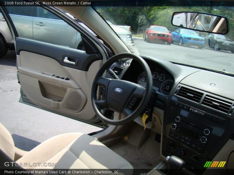 Moss Green Metallic / Camel 2008 Ford Fusion SE