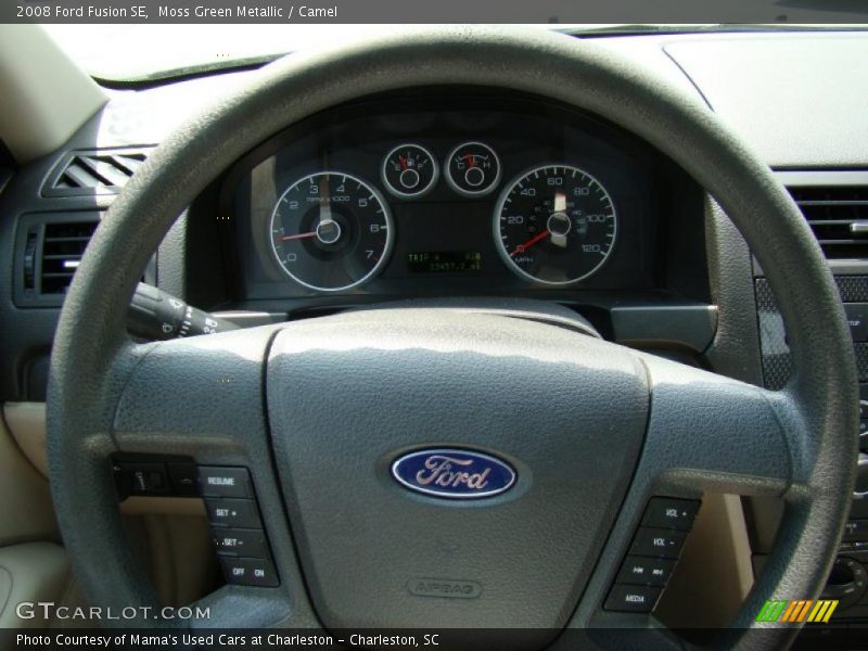 Moss Green Metallic / Camel 2008 Ford Fusion SE