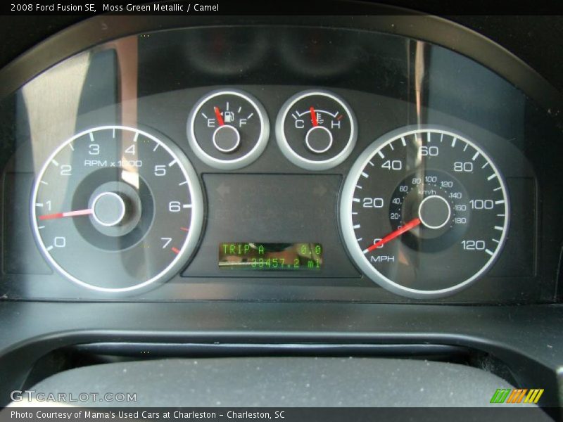 Moss Green Metallic / Camel 2008 Ford Fusion SE