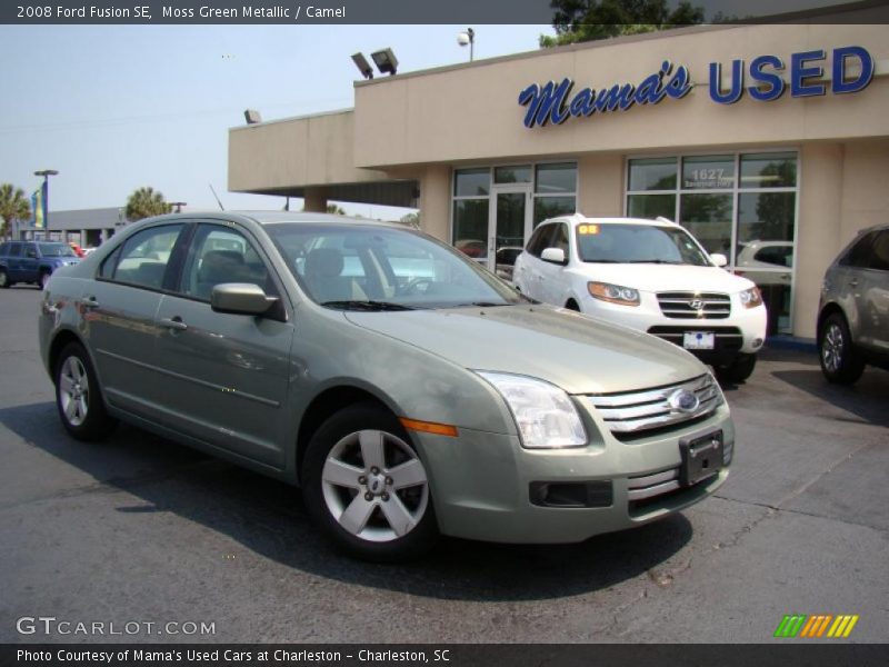 Moss Green Metallic / Camel 2008 Ford Fusion SE