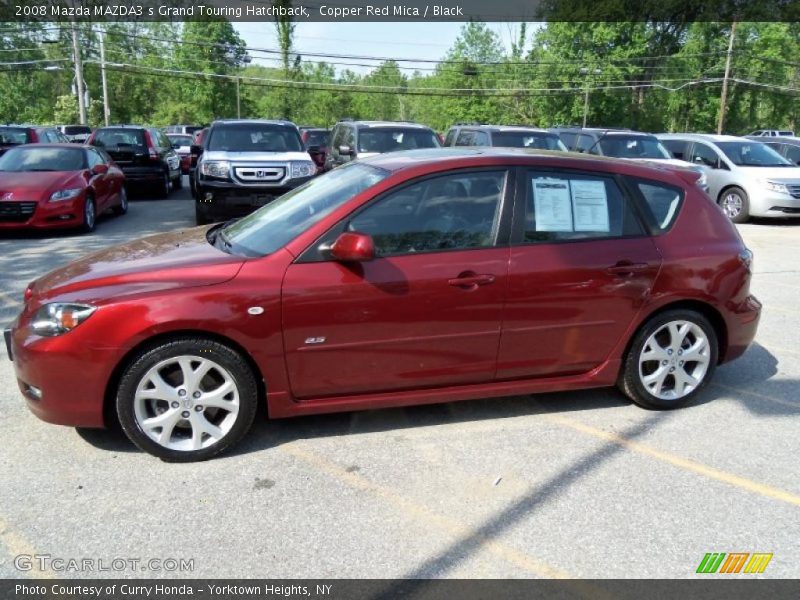 Copper Red Mica / Black 2008 Mazda MAZDA3 s Grand Touring Hatchback