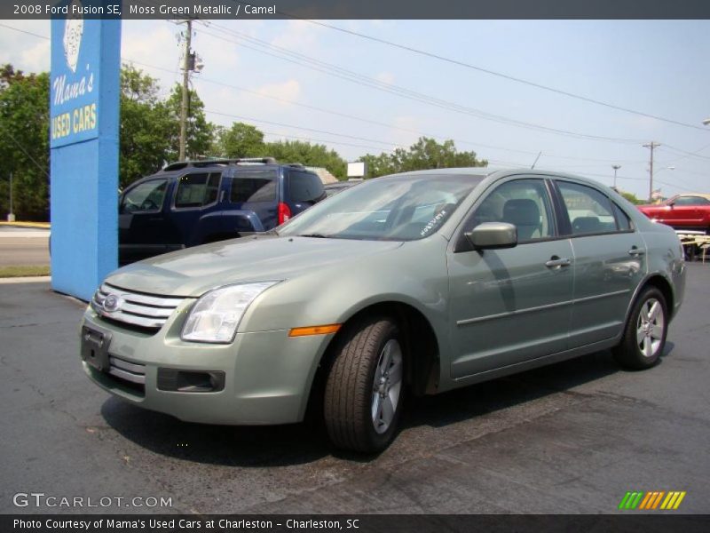 Moss Green Metallic / Camel 2008 Ford Fusion SE