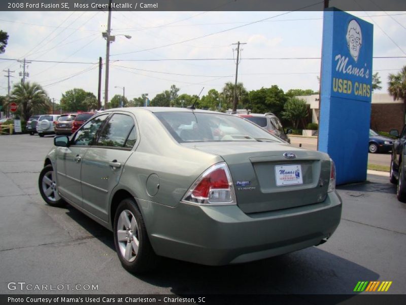 Moss Green Metallic / Camel 2008 Ford Fusion SE