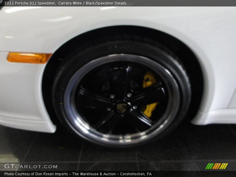 Carrara White / Black/Speedster Details 2011 Porsche 911 Speedster