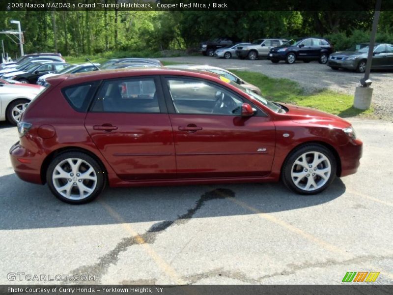 Copper Red Mica / Black 2008 Mazda MAZDA3 s Grand Touring Hatchback